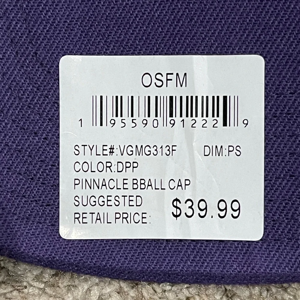 Phoenix‎ Suns Hat Cap Mens One Size Purple Ultra Game Embroidered Strapback NBA